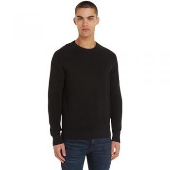Sweater Calvin Klein Jeans BADGE EASY SWEATER noir XXL