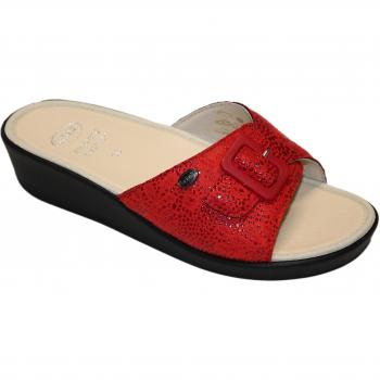 Scholl Mango Ciabatta In Tessuto Sintetico Colore Rosso Num. 39