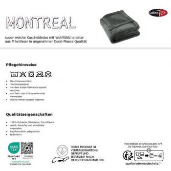 Coperta Soffice Pile Coral 150x200 cm Rosso (Celinatex) Montreal