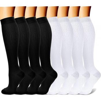 Chaussettes de Compression pour Course 8 Paires