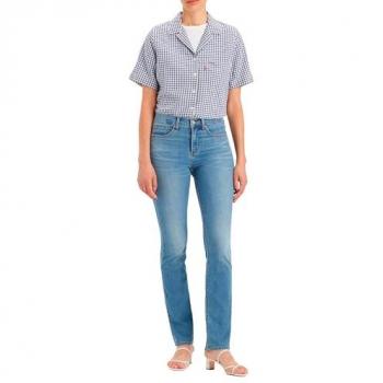 Levi's® Damen Gerade Jeans 314 Shaping Straight Gr. 26, Länge 32, Blau
