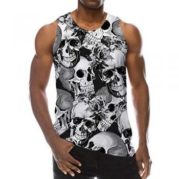 Maglietta Casual Loveternal 3D Skull