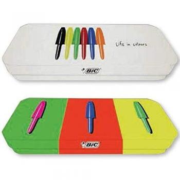 Confezione da 17 Penne Cristal Family in Metallo Bic