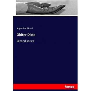 Obiter Dicta: Second series