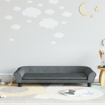 VidaXL Kinder-Schlafcouch Dunkelgrau 100x50x26 cm