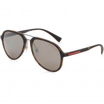 Prada Men's 58 Havana Polarized Glasses – 0PS05RS U615K0