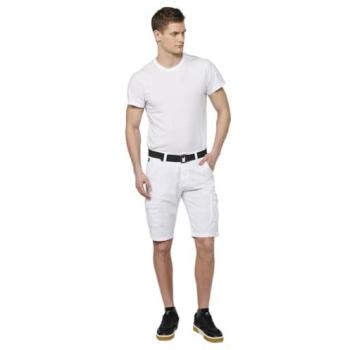 Koroshi Pantalón Cargo Corto en Algodón Blanco – Estilo Casual y Funcional