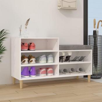 Mueble de Zapatos Contrachapado Blancas PROLENTA