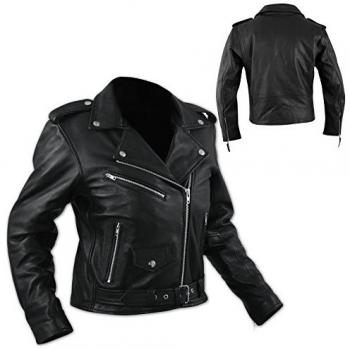 Giacca Chiodo Classica Donna A-PRO Pelle Nero M