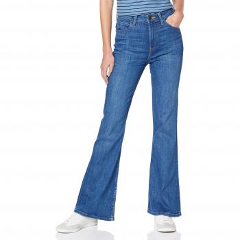 Lee Breese Jean, évasé, bleu, 33W/33L Femme