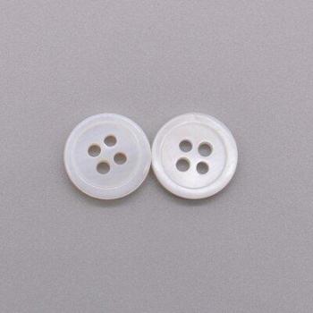 30pcs Natural Shell Buttons 12mm MOP