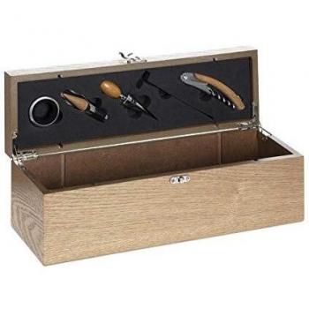 Set sommelier 5 pezzi in confezione legno