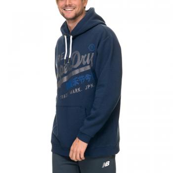 Superdry Herren Sweatshirt mit Vintage-Logo und Marinefarbenem Design in Größe 52 und Modellnummer M