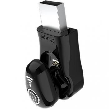 Auriculares Bluetooth 5.0 tipo mono, miniauricular portátil con carga USB, perfectos para coche y ejercicio