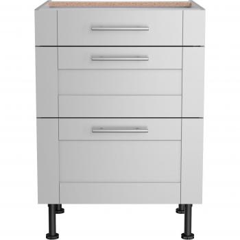OPTIFIT Unterschrank Ahus, 60 cm, matt hellgrau