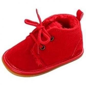 Botas de nieve para bebé Auxma, Zapatos infantiles, Suela de goma, Prewalker