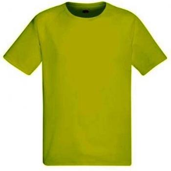 Men’s Bright Yellow Pro‑Fit Short Sleeve Top – Large