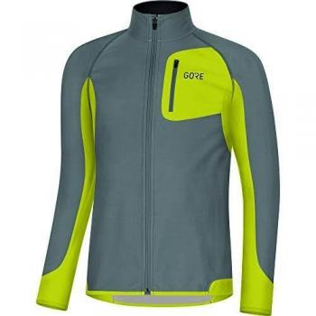 R3 GORE WEAR Herren Langarm mit Windstopper‑Technik – XL – Hellgrau/Grün