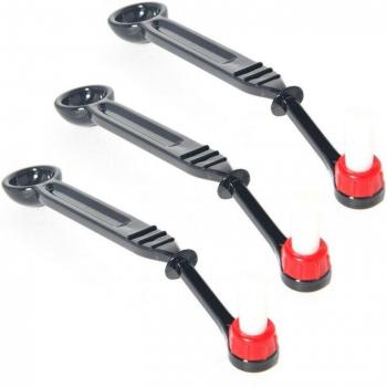 3Pcs Coffee Machine Brush Set with Powder Spoon