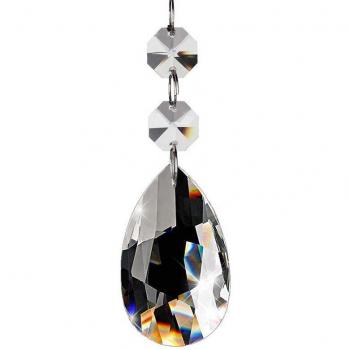 20Pcs Teardrop Crystal Pendants for Lighting