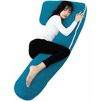 Oreiller de Grossesse QUEEN ROSE en Jersey, Forme de L