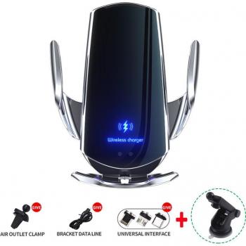 Chargeur sans fil pour voiture, support magnétique, induction infrarouge QI, 30W