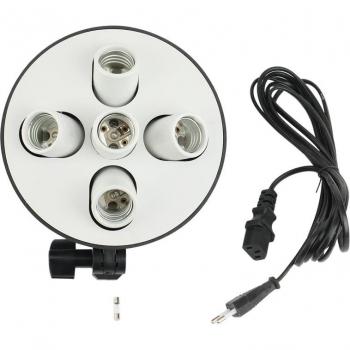 5 Socket E27 Beugel met Paraplu voor Softbox