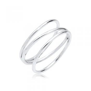 Elli Fingerring Wickelring Filigran 1 ct