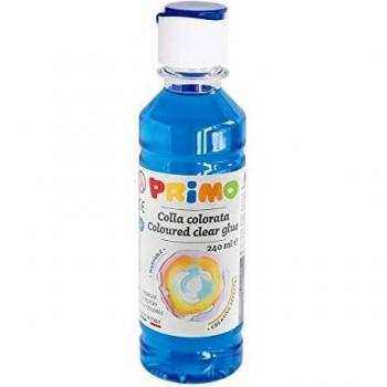 Primo 240‑mL Colored Glue, Cyan Shade