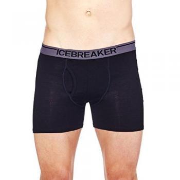Boxer Anatomici Icebreaker Merino 150 con Apertura Nero Puro