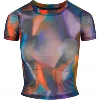 Urban Classics Shirt a maniche corte mesh multicolor 5XL