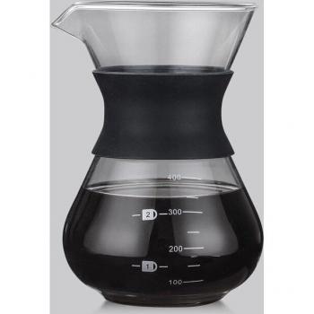 Barista‑Glaskanne mit Edelstahlfilter – Tropfbrauer für Kaffeehaus