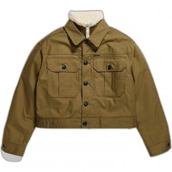 Giacca G-Star Cropped Hunter Taglia S Verde Oliva