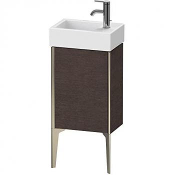 Duravit XViu Waschtisch-Unterschrank, 36,4 cm breit, Eiche dunkel gebürstet, 1 Tür rechts, Champagner matt