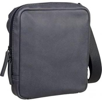 Leonhard Heyden 16 cm Grey Leather Crossbody Bag