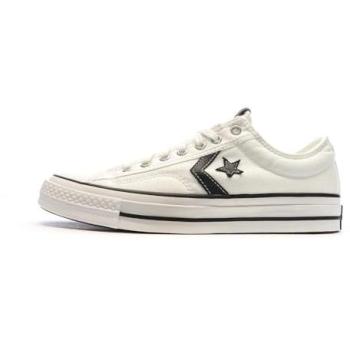Converse White 76 Star Player Low‑Top Canvas Sneakers – Size 4 (Men)