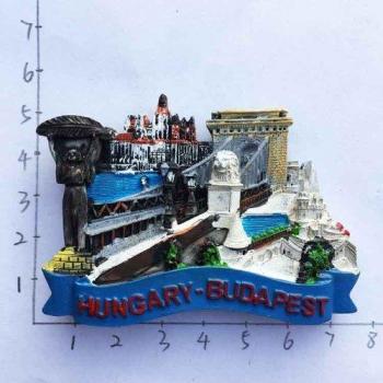 Tourist 3D Budapest Fridge Magnet