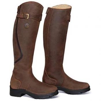 Zapatos de Cata Winter Mountain Horse Snowy River en Cuero Regular y Ancho