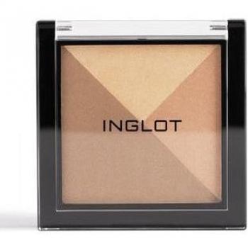 INGLOT Multicolour System Highlighting&Bronzing 12, Polvo bronceador, Iluminador y Colorete, Todo en un solo producto, Consigue un velo de color bronceado natural fácilmente. Color subtono dorado, con pequeños destellos brillantes. 8.8Gr