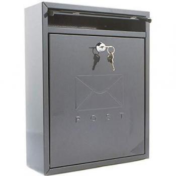 Compact Wall Mounted Postbox Anthracite