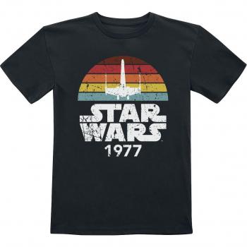Camisa Disney Star Wars 1977 X‑Wing Arcoíris – Negro