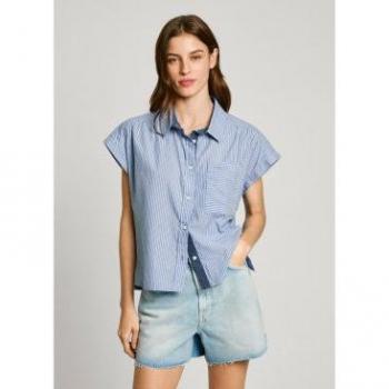 Estampada Rayo Camisa Mujer Pepe Jeans