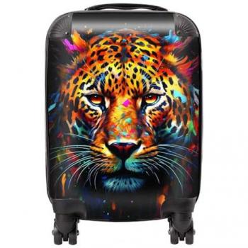 Leopard Face Travel Case by Splashart