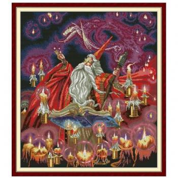 Broderie au point de croix féerique