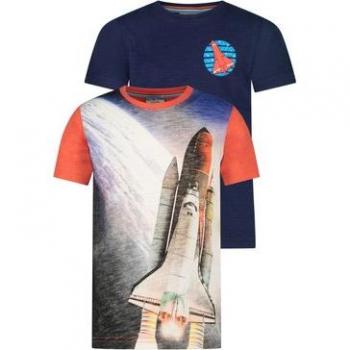 Space Shuttle Kurzarmshirts Set von Salt and Pepper
