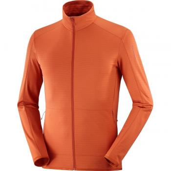 Outrack Full Zip Mid Giacca Uomo Salomon Arancione