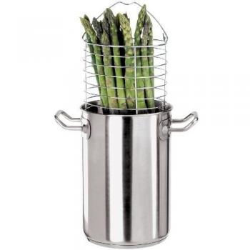 Paderno 12037-16 Pentola per Cuocere gli Asparagi in Acciaio Inox, 16 cm