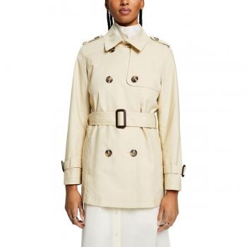 Gabardina de mujer Esprit con cinturón y doble botonadura