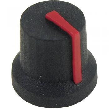 K87Mbr Black/Red 6mm Spl Knob by Cliff