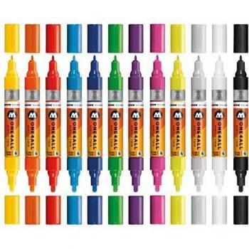 Molotow MO200480 Twin – Boîte à Crayons Acryliques 12 pièces